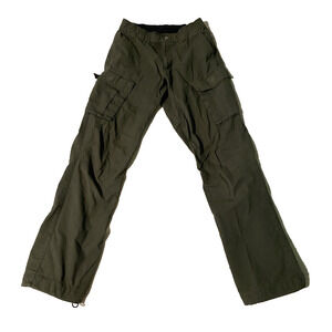 Bylt Premium Basics Weekend Cargo Pants Womens Size 30 Green Adventure Trousers
